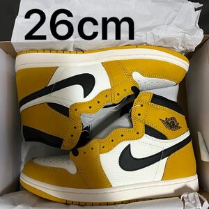 【carryme購入品】NIKE Air jordan 1 yellow ochle 新品