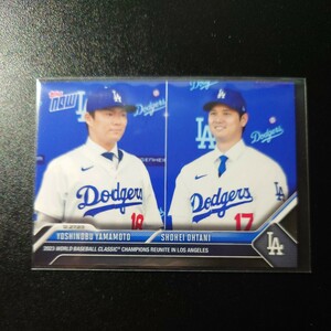 topps now カード 山本由伸 大谷翔平 ロサンゼルス・ドジャース OS-26 MLB 2023 ドジャース 入団会見 日本ハム 