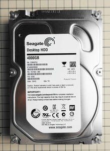 Seagate ST4000DM000 4TB/5900rpm/64MB/6Gbps 3.5インチHDD 中古品 送料無料 ⑥
