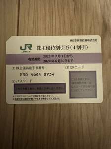 JR東日本 株主優待券　一枚　番号通知　③ 計3枚