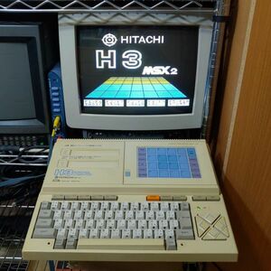 【箱・専用カートリッジ有】HITACHI MB-H3 MSX2の本体　日立 MSX