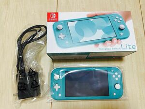 【美品】Nintendo Switch Lite ターコイズ HDH-S-BAZAA 任天堂 ニンテンドースイッチ ライト ブルー