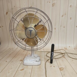 昭和レトロ扇風機アンティークAC, ELECTRIC FAN20cmTOKYO SHIBAURA ELECTRORIC CO,LTD通話確認OK!