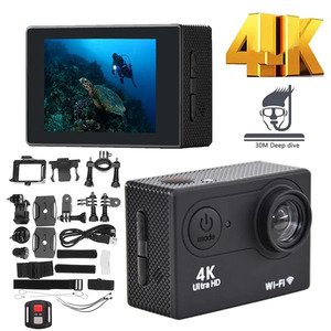 アクションカメラ スポーツカム 4K 1080P HD Wifi 30fps 170D 30m水中防水 ヘルメットカム 屋外カメラ リモコン