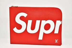 ヴィトン シュプリーム コラボ 2017年秋冬限定 エピ ポシェット ジュールGMクラッチバッグ M67722