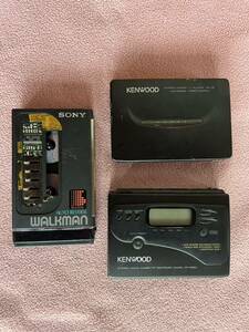 KENWOOD CP-J5/R950SONY WM-104 cassette player * Junk 