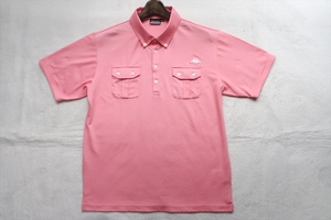 Kappa カッパゴルフ メンズ BD 半袖ポロシャツ LL ピンク