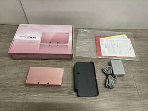 ☆ 3DS ☆ ニンテンドー3DS ミスティピンク 動作品 本体 タッチペン アダプター 充電台 箱 説明書 付属 Nintendo 3DS DS 任天堂 4572