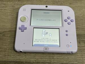 ☆ 2DS ☆ ニンテンドー2DS ラベンダー 動作品 本体 タッチペン 付属 Nintendo 3DS 任天堂 6731