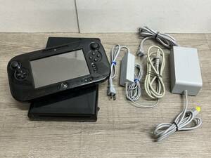 * WiiU * premium set black 32GB operation goods body game pad original adaptor attached Nintendo nintendo 5223