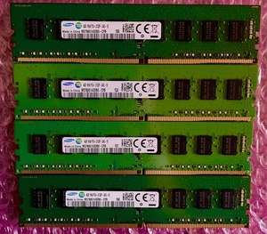 W186☆ SAMSUNG DDR4 PC4-2133P-UA0-10 4GB ×4 計16GB デスクトップ用メモリ Memory メモリー 動作確認済み 