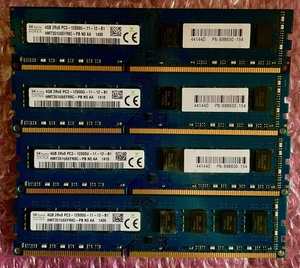 W180☆ SKhynix DDR3 PC3-12800U-11-12-B1 4GB ×4 計16GB デスクトップ用メモリ Memory メモリー 動作確認済み