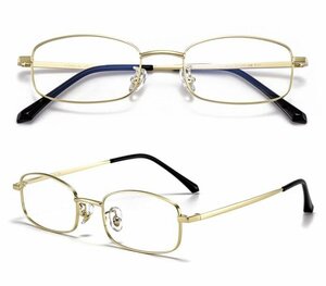 送料無料　メガネフレーム　フルリム　超軽量　金属フレーム　タテ眼鏡　レンズ交換可能　ブルーライトカット　男女兼用　 sc0209