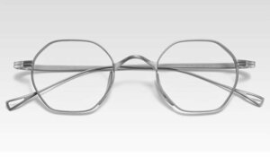 送料無料　メガネフレーム　フルリム　チタン　超軽量　金属フレーム　タテ眼鏡　レンズ交換可能　ブルーライトカット　男女兼用　 sc0242