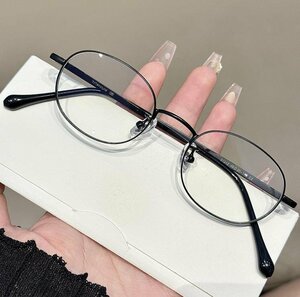 送料無料　メガネフレーム　金属フレーム　超軽量　フルリム　タテ眼鏡　レンズ交換可能　ブルーライトカット　男女兼用　 sc0167