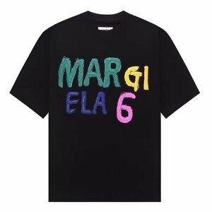 送料無料　マルタンマルジェラ　Maison Margiela　MM6　メンズ　Tシャツ　文字ロゴ　半袖　丸首　1715-50