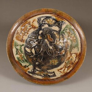  Tang era Tang three .... bowl . ceramics and porcelain porcelain ornament equipment ornament . warehouse collection 