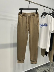 loro piana Loro Piana men's trousers pants slacks Logo equipped thin type M-3XL size selection possibility Brown 4396