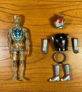 [ Junk ] boy cyborg + metamorphosis set 1970 period front half that time thing Takara Vintage toy 