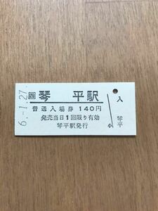 JR四国 土讃線 琴平駅（平成6年）