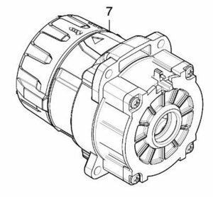 マキタ makita 40Vmax 充電式 ドライバドリル DF001GRDX 用 ギヤアッセンブリ 122A41-3 部品 修理 パーツ ドリル ドライバー 部品