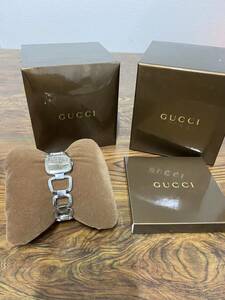 GUCCI グッチ Gコレクション 12212686 125.5 レディース クォーツ 腕時計 空箱 クオーツ 不動品 現状品