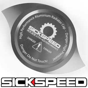 SICKSPEED ラジエーターキャップ カバー ポリッシュ USDM JDM シックスピード 汎用 エンジンルーム ドレスアップ シルバー