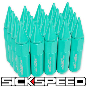 SICKSPEED spike nut mintiP1.25 20ps.@90mm USDM Schic Speed wheel nut Nissan Subaru Suzuki Tiffany blue 