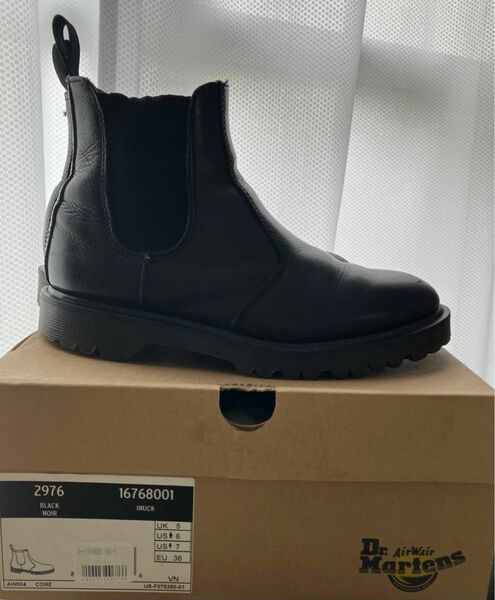 Dr.Martens ドクターマーチン　サイドゴアブーツ 2976 黒　サイズUK5(24cm)