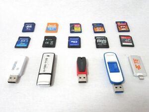 管0052 中古SDカード USBメモリ まとめ 2GB 4GB 64GB　Panasonic SanDisk　パナソニック　サンディスクなど