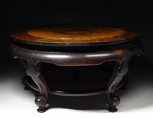  green shop t# China old . karaki sphere . tabletop . pair table width approximately 37.5cm Tang thing era thing i9/4-6583/15-2#120