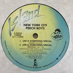 New York Citi Peech Boys - Life Is Something Special 12 INCH