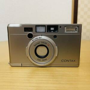 CONTAX Tix Carl Zeiss Sonnar 28mm F2.8 シルバー フィルムカメラ コンタックス