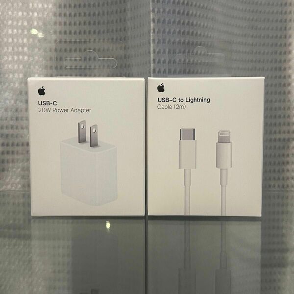 新品未使用 純正 Apple 20W充電器 ＆USB-Cケーブル 2M セット