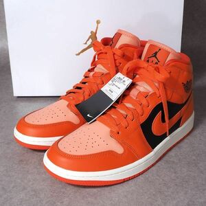 [ не использовался ] Nike NIKE 4-ZE039 воздушный Jordan 1 MID - ikatto спортивные туфли с коробкой orange 28 мужской 