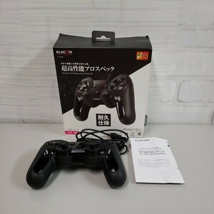 606y0714★エレコム USB ゲームパッド 13ボタン Xinput 振動 連射 高耐久 ブラック JC-U4013SBK