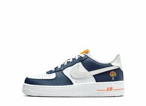 Nike GS Air Force 1 LV8 &quot;Midnight Navy/Blue Tint/Safety Orange/White&quot; 24cm FN7239-410