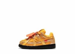 Off-White Nike TD Air Rubber Dunk &quot;University Gold&quot; 16cm CW7444-700