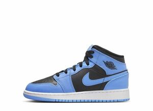 Nike GS Air Jordan 1 Mid &quot;University Blue&quot; 24cm DQ8423-401