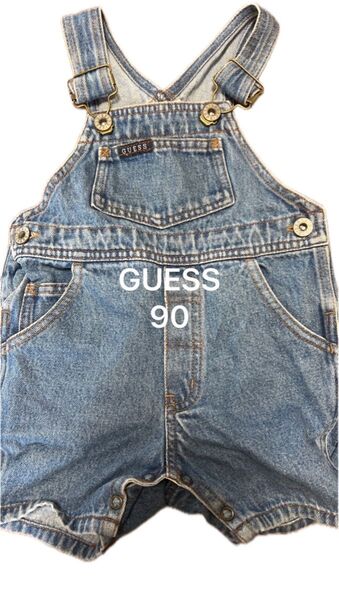 GUESS 半ズボンサロペット 90 オーバーオール ジーンズ ビンテージ