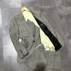 P ☆ 2点セット!! '日本製' Paul Smith ポールスミス 上下 セットアップ WOOL100% 千鳥格子柄 スーツ size:L 紳士服 ジャケット&パンツ