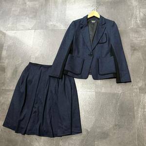 V☆美品/ 高級感溢れる!!'日本製' SONIA RYKIEL COLLECTION ソニアリキエル 上下 セットアップ 切替 スーツ 婦人服 ジャケット&スカート 38