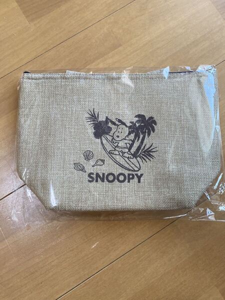 SNOOPY 麻風クーラーバッグ W27×H18×D10