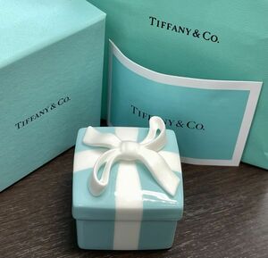 60 204331-152 未使用保管品 TIFFANY&Co. ティファニー 小物入れ ミニブルー ボウボックス 　同梱まとめて取引不可/単品取引のみ