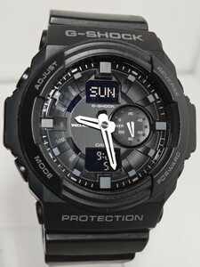 1円スタート【稼働/現状品】CASIO G-SHOCK　ジーショック　腕時計　GA-150 アナデジ　ブラック　メンズ
