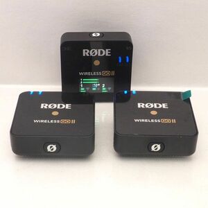 美品 RODE ロード Wireless go II セット 受信機 x 1 送信機 x 2 マイク ワイヤレス ゴー2 管17202