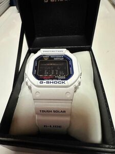 最終値下げ CASIO Gショック GWX-5600C-7JF タフソーラー G-LIDE ホワイト 美品