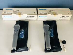 861A Panasonic wireless microphone WX-4100A 2 pcs set 