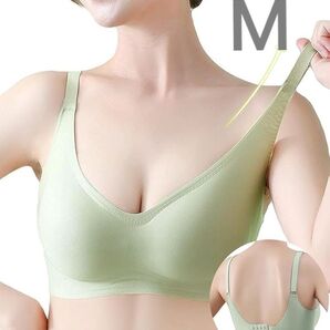 ノンワイヤーブラ シームレス ブラジャー 【バストサロン監修・雲や霧のような軽さ 】 ナイトブラ スポーツブラ ヨガブラ 脇高設計