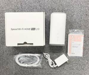 「中古品」 Speed Wi-Fi HOME 5G L13 ホワイト ZTR02 判定〇 2024年1月製